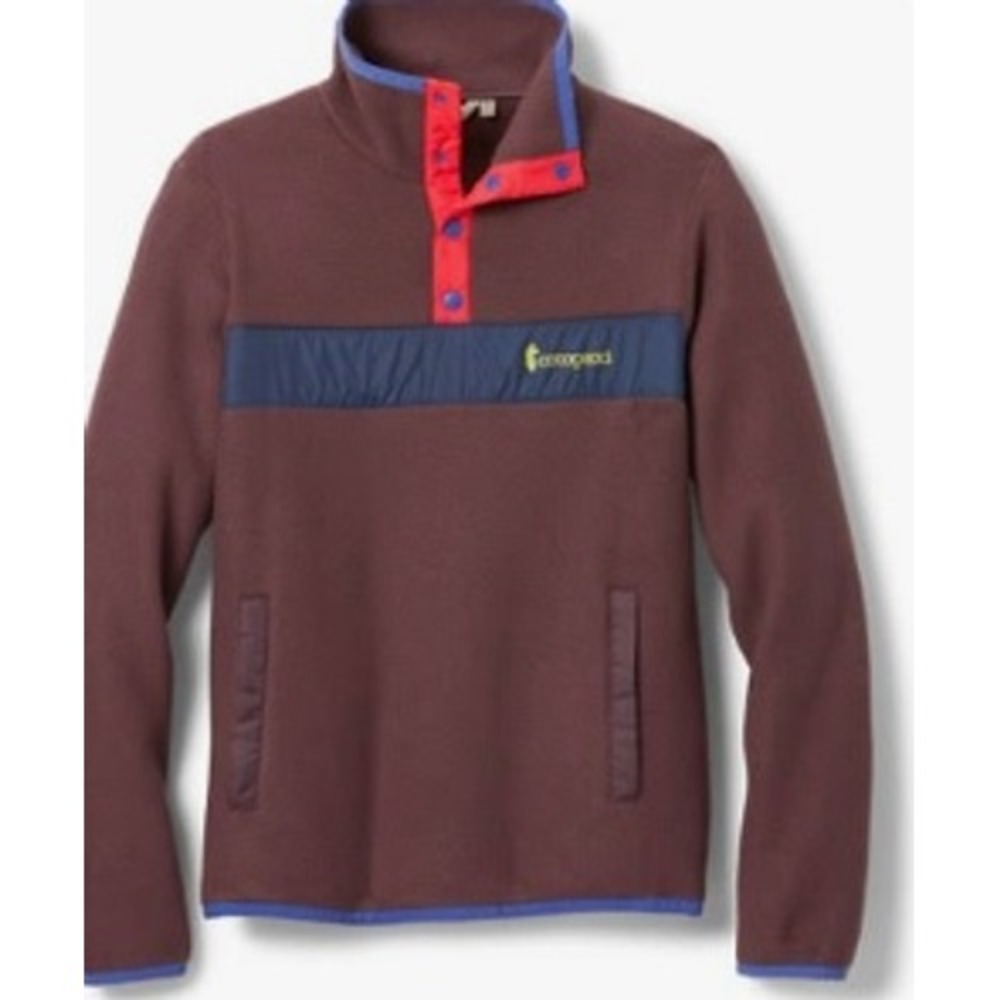 Cotopaxi Teca Fleece Pullover Plum Purple Red Snap Neck Jacket Womens Medium